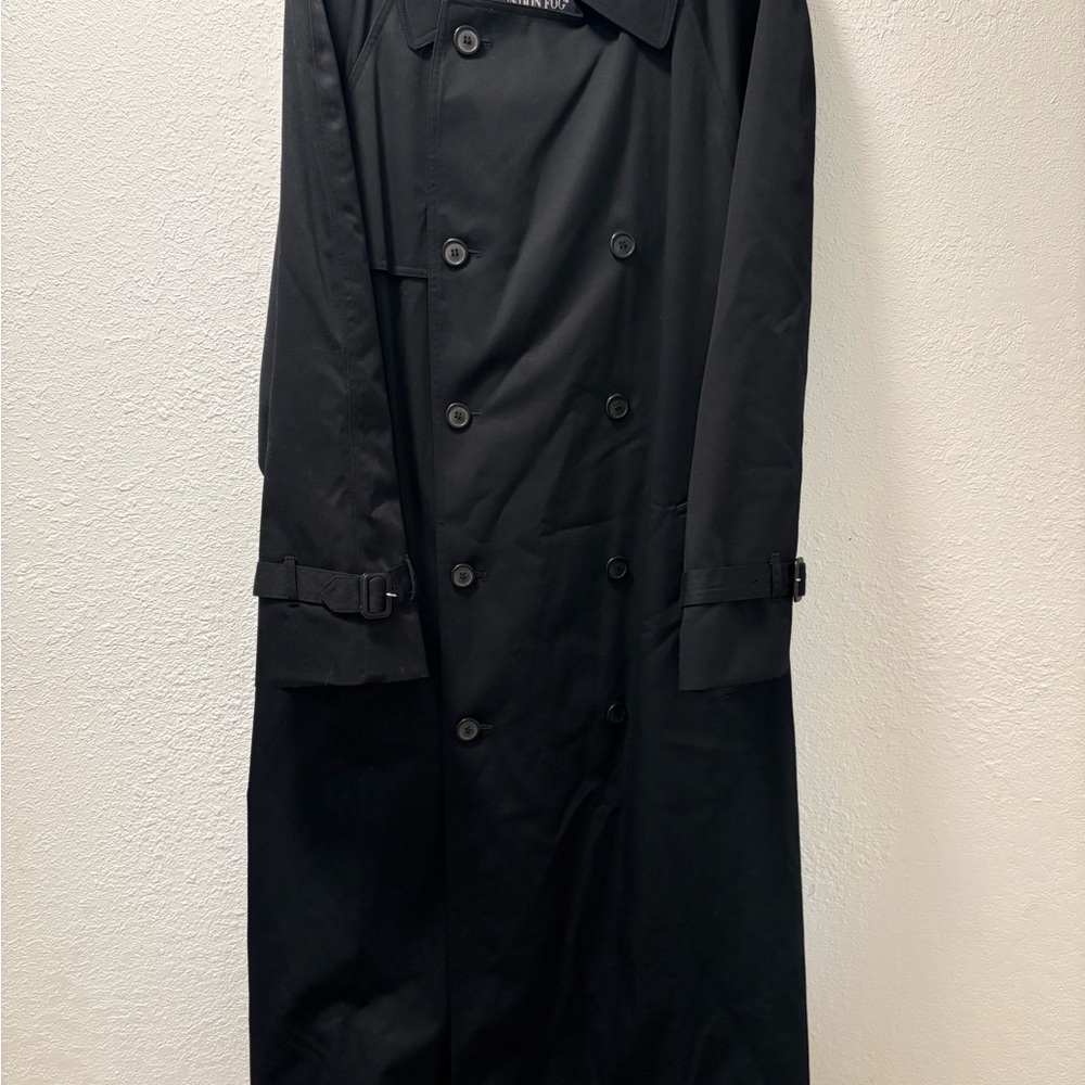 London Fog Classic Black Trench Coat